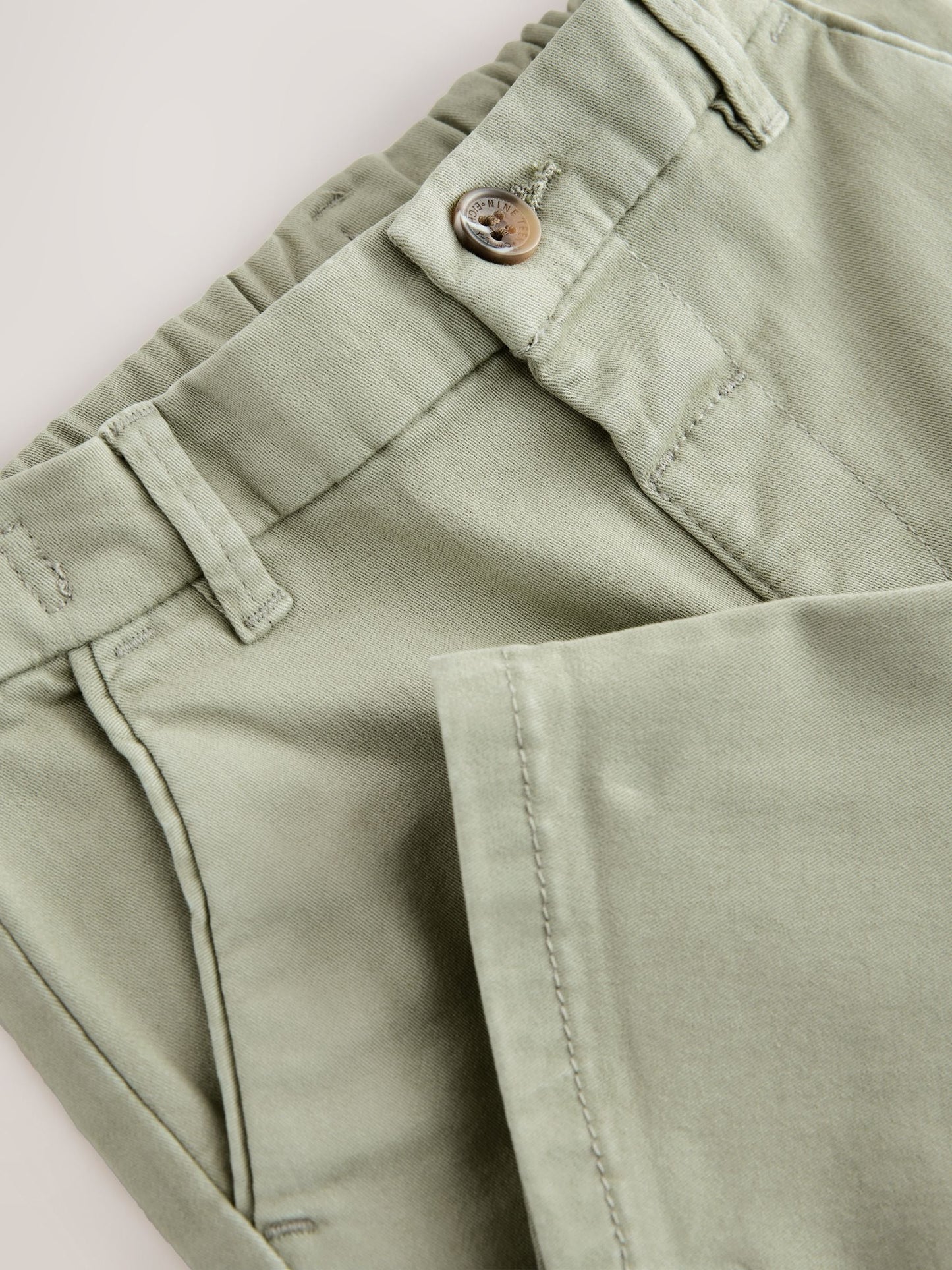 Sage Green Stretch Chino Trousers (3mths-7yrs) image 8