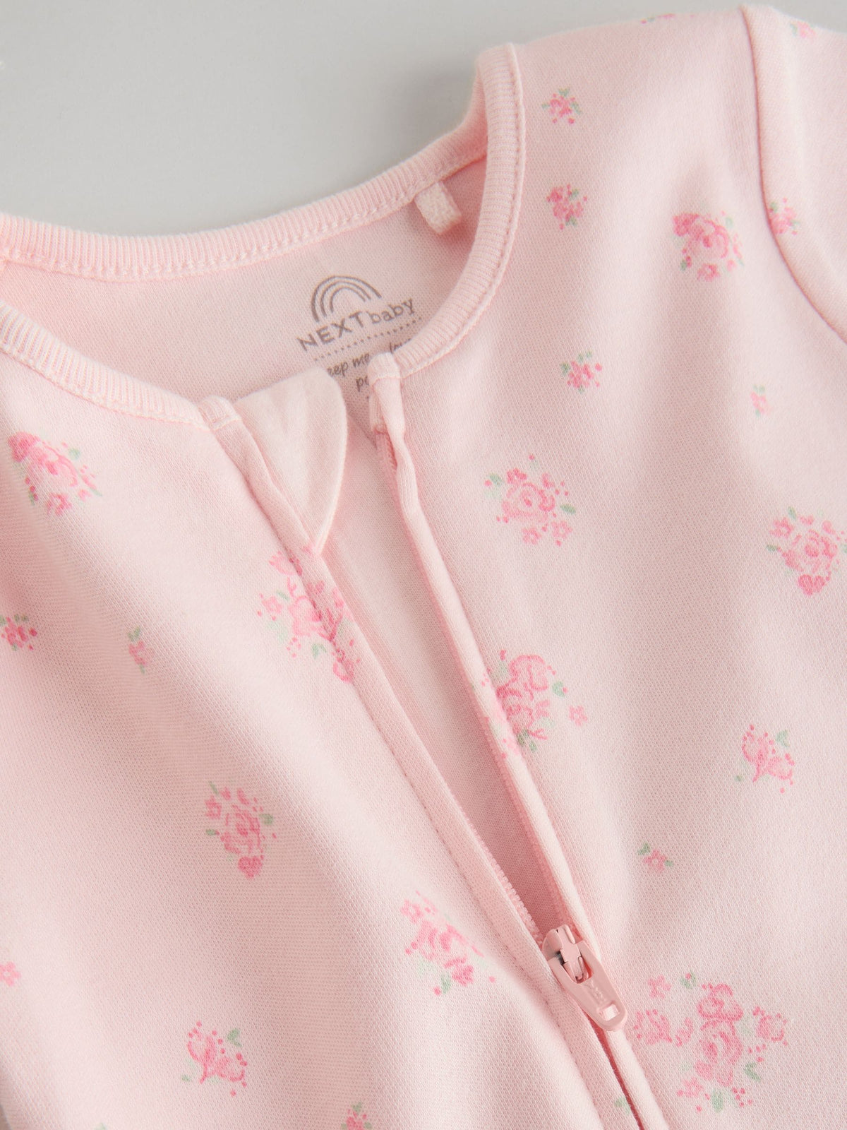 Pink Two Way Zip Baby Rompers 3 Pack (0mths-3yrs) image 9