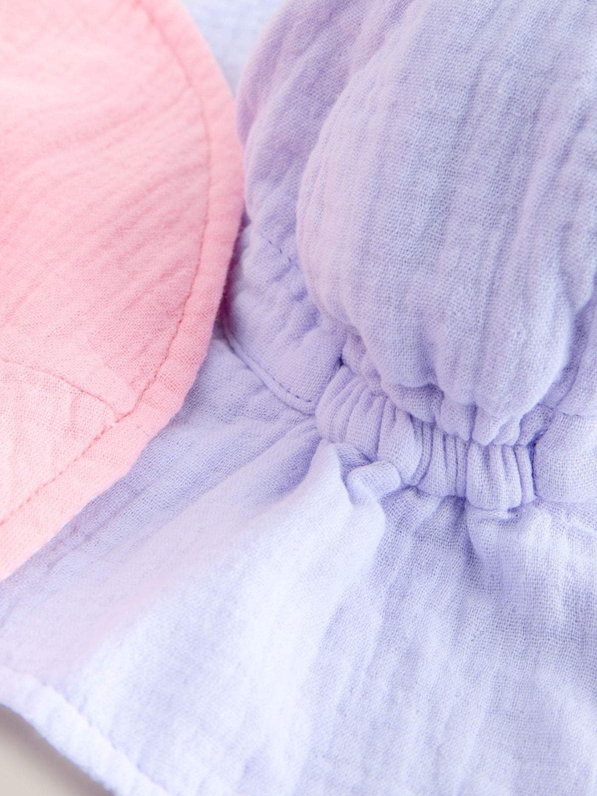 Pink/Purple Crinkle 2 Pack Baby Bucket Hat image 5