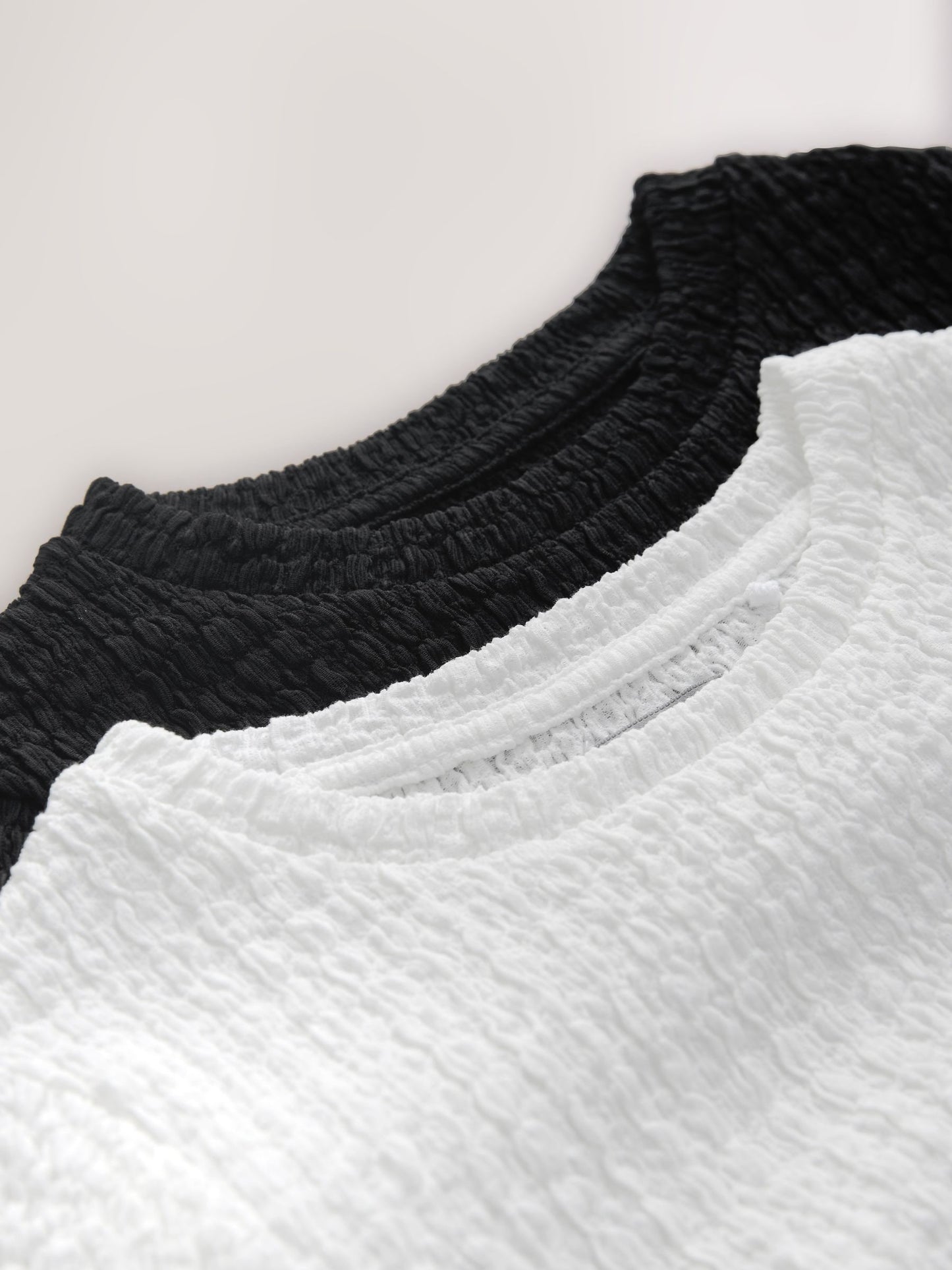 Dsiney Kidz - White/Black Textured Tops 2 Pack (3-16yrs) image 6