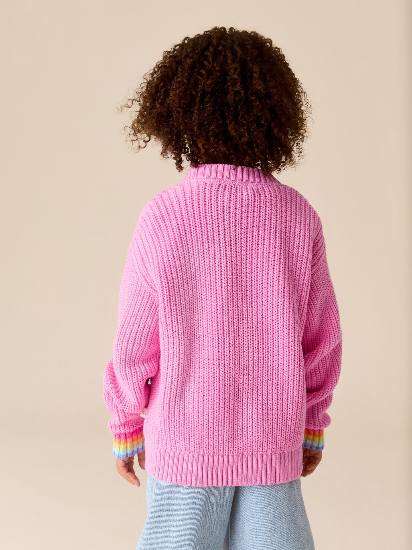 Dsiney Kidz - Little Bird by Jools Oliver Pink Knitted V-Neck Strawberry Cardigan image 7