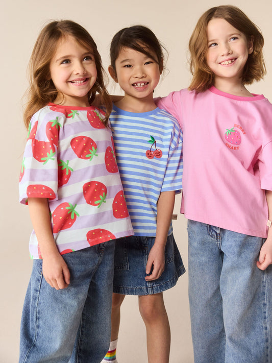 Little Bird by Jools Oliver Fruity Short Sleeve T-Shirts 3 Pack image 2