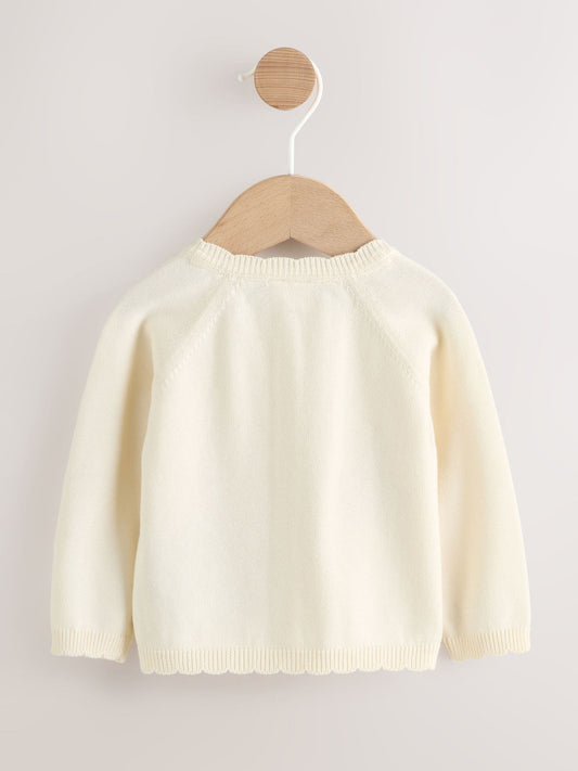 Dsiney Kidz - Natural Embroidered Baby Bunny Cardigan (0mths-3yrs) image 2