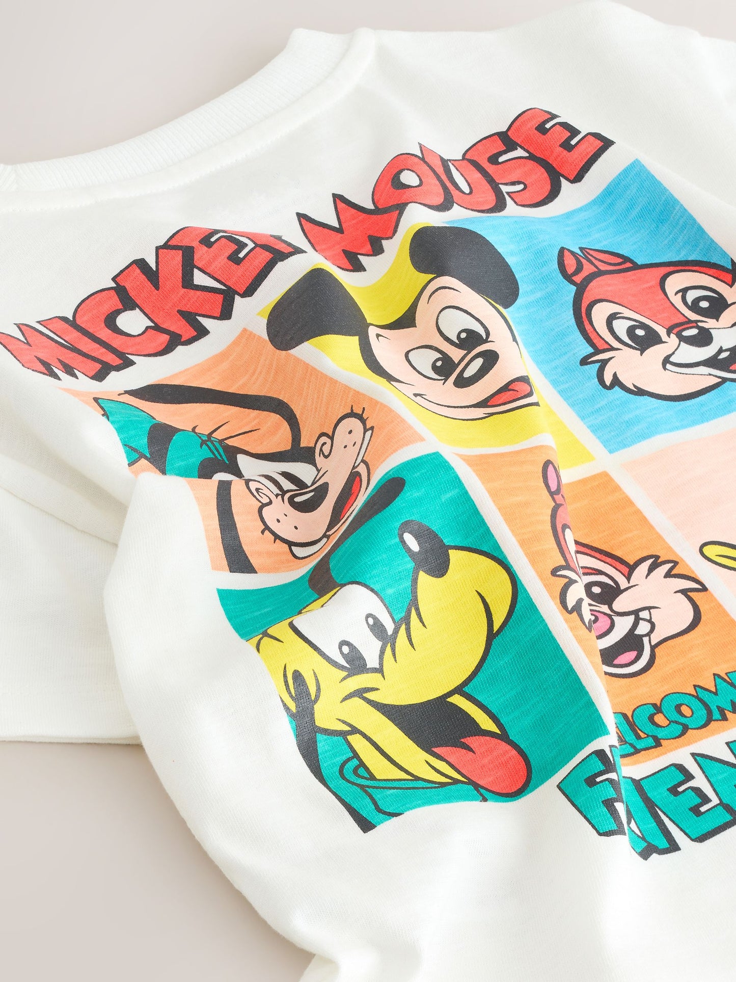 Dsiney Kidz - White Printed Mickey Mouse Short Sleeve T-Shirt (3mths-8yrs) image 7