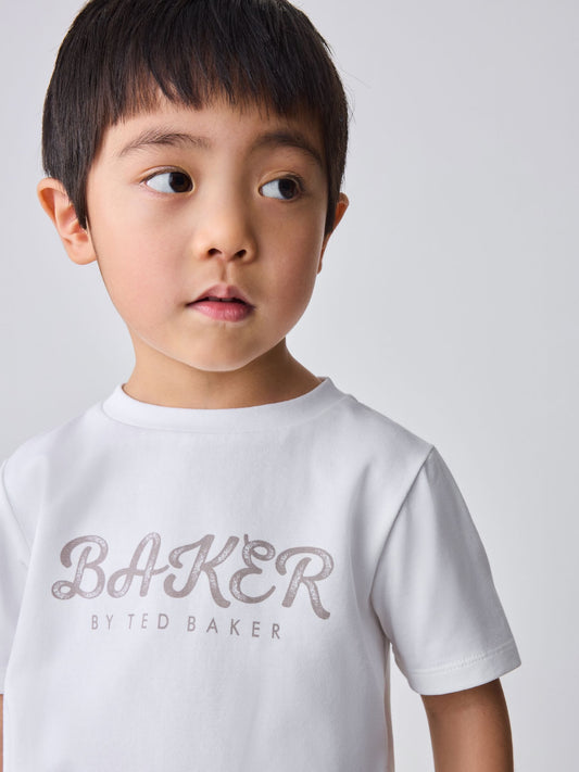 Dsiney Kidz - Baker by Ted Baker Textured Stone Jacket T-Shirt and Trousers Set image 2