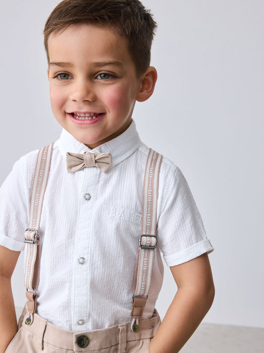Dsiney Kidz - Baker by Ted Baker 3 Piece Shirt, Shorts and Braces Set image 2