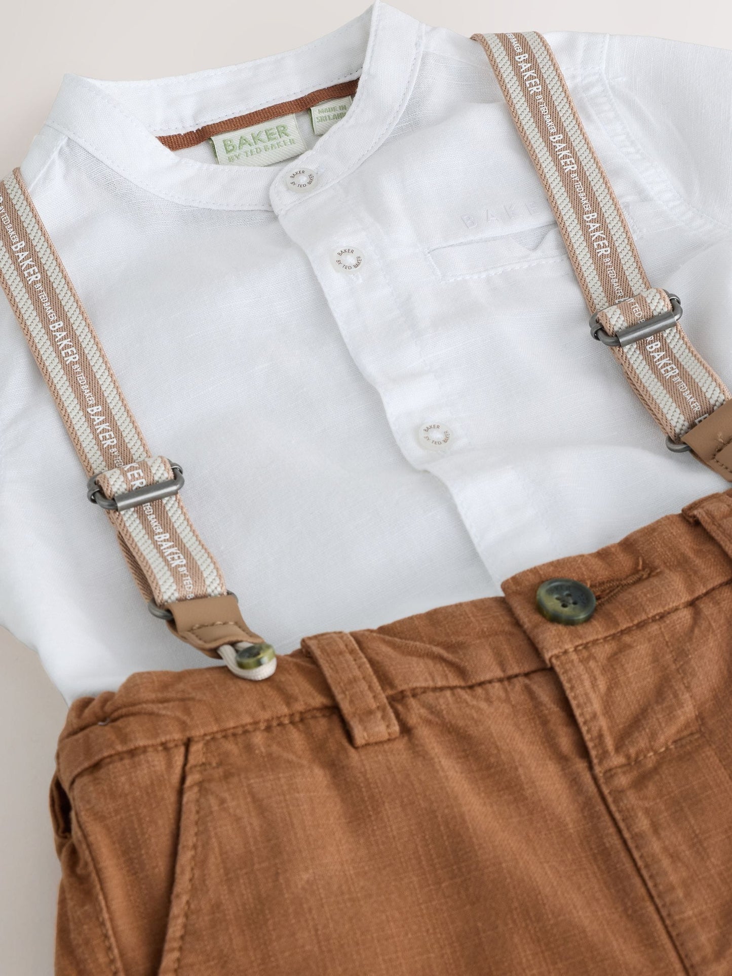 Dsiney Kidz - Baker by Ted Baker 3 Piece Shirt, Shorts and Braces Set image 9
