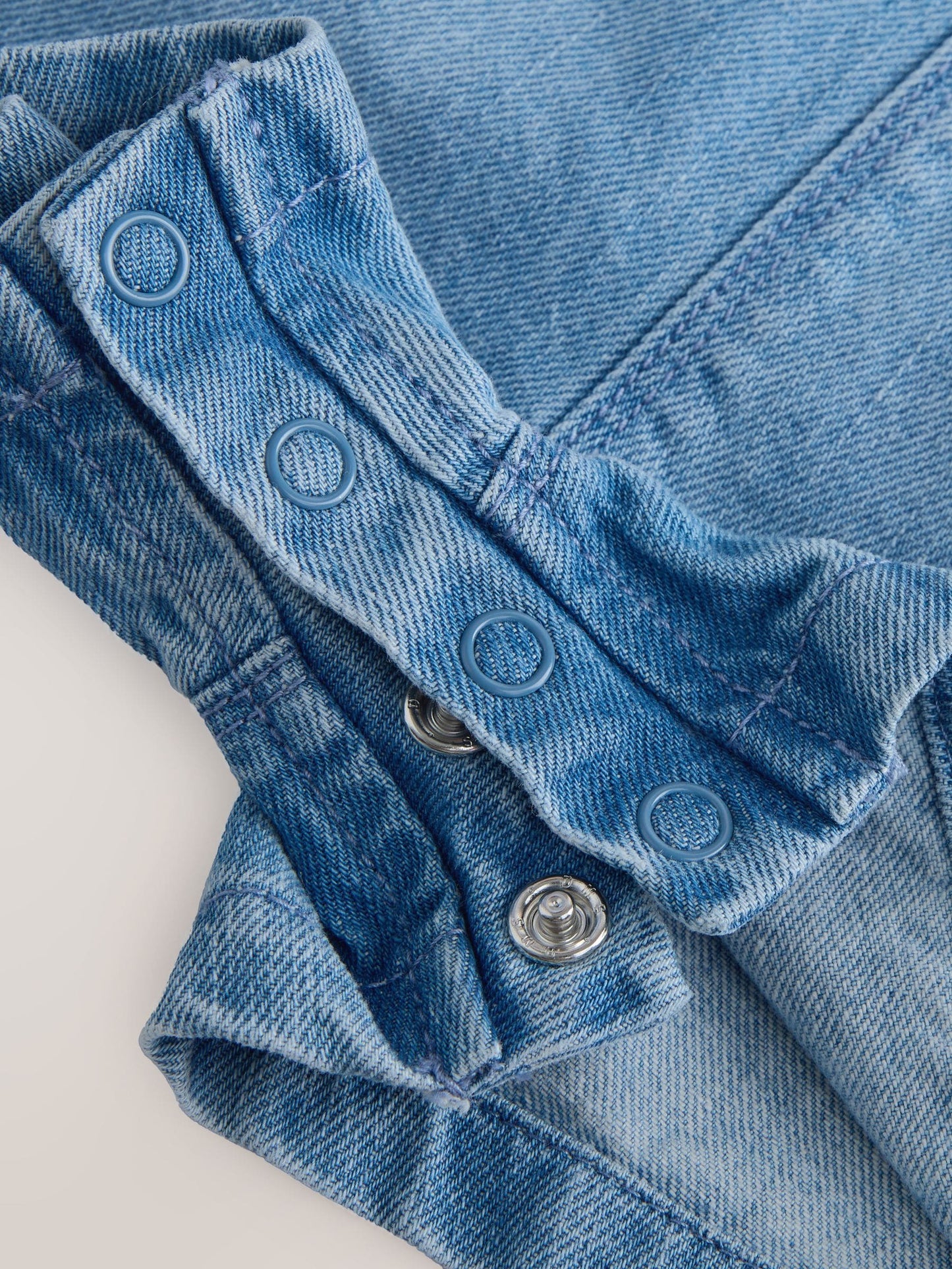 Dsiney Kidz - Light Blue Denim Ladybug Embroidered Dungaree and T-Shirt Set (3mths-7yrs) image 8