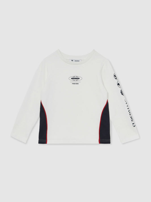 Dsiney Kidz - Superman | Reiss Cotton Logo T-Shirt image 2