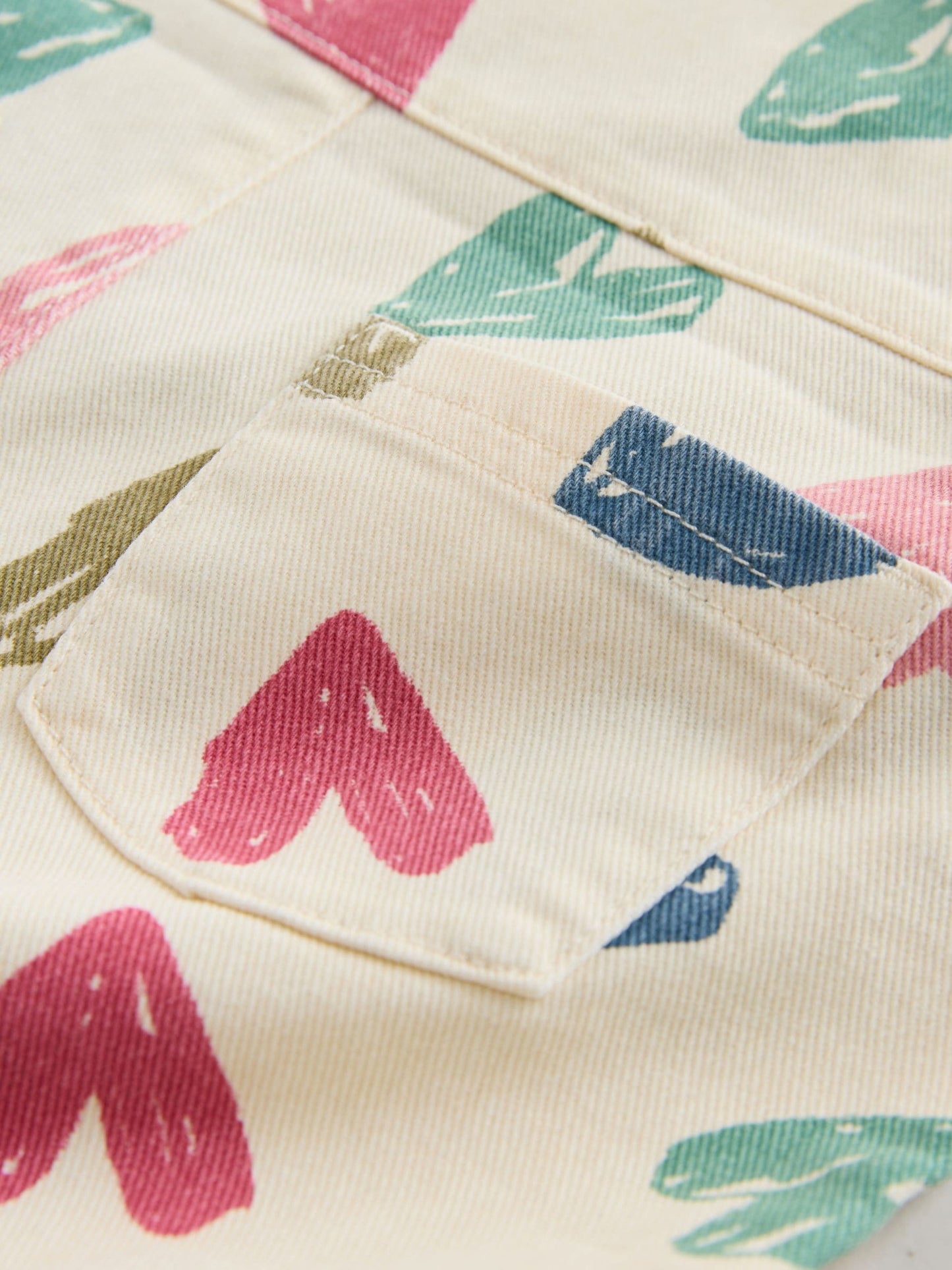 Ecru Heart Print Dungarees and T-Shirt Set (3mths-7yrs) image 9