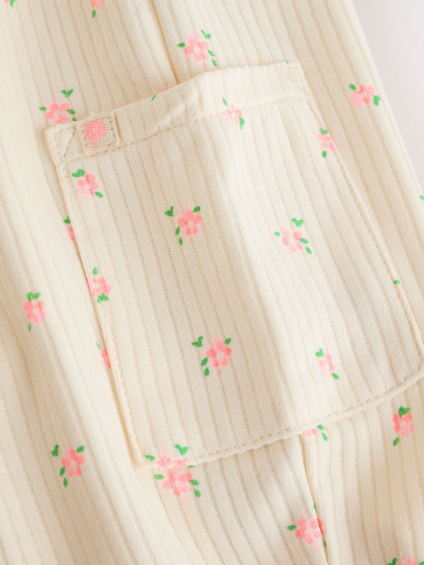 White Floral Baby Long Leg Jersey Romper (0mths-3yrs) image 7