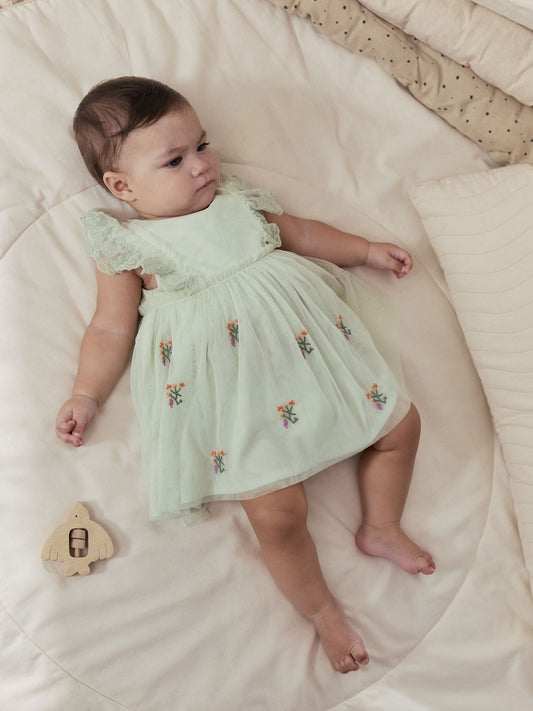 Dsiney Kidz - Sage Green Baby Mesh Dress (0mths-2yrs) image 2