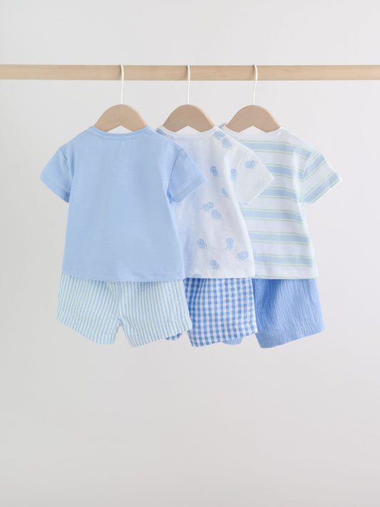 Blue Lion Tops and Shorts Baby Set 6 Piece (0mths-3yrs) image 2