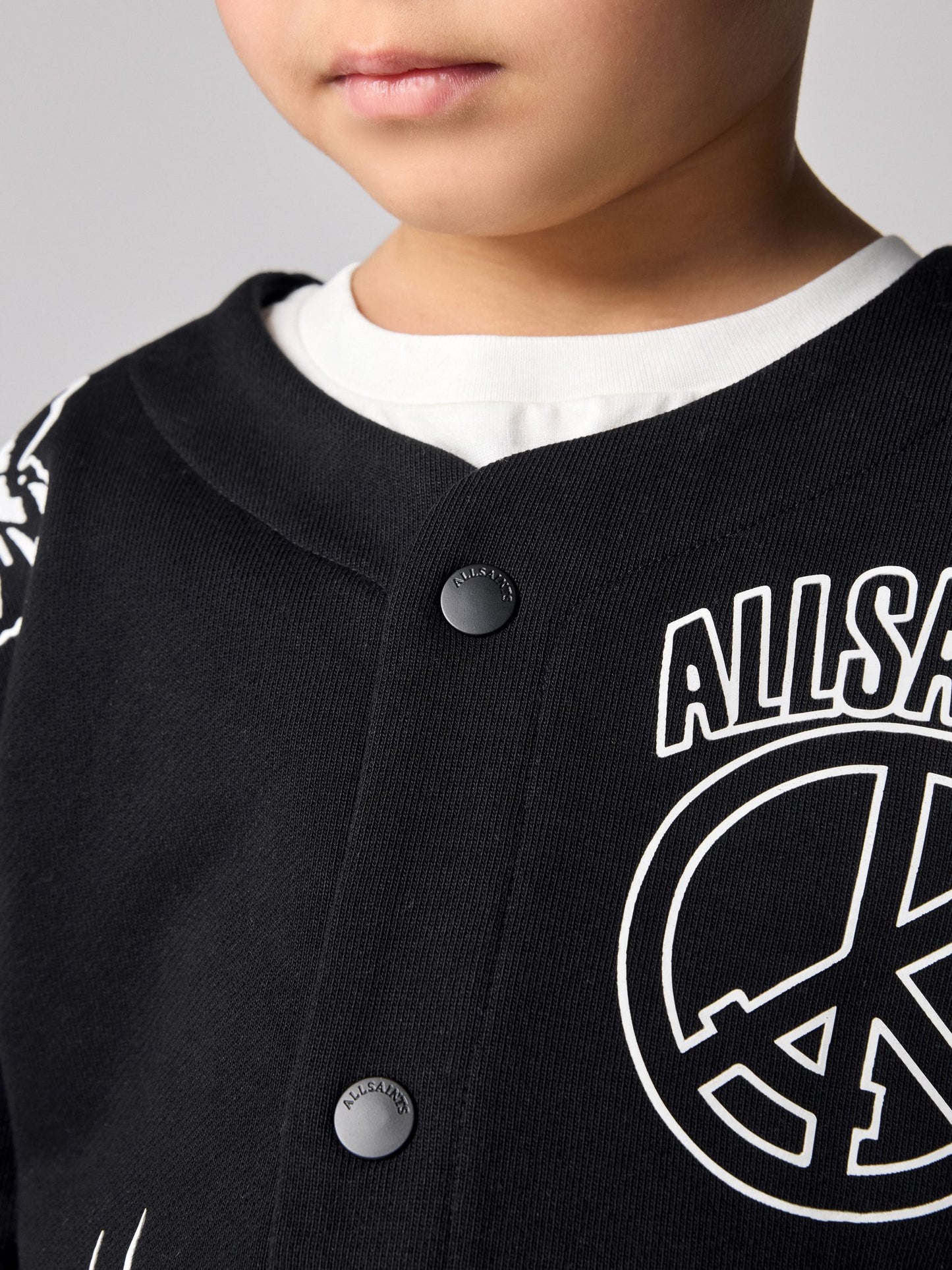 smALLSAINTS Black Motive Jacket T-Shirt and Shorts 3 Piece Set image 6