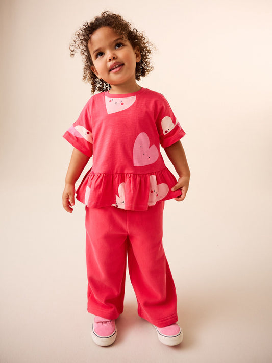 Dsiney Kidz - Red Heart Short Sleeve Peplum T-Shirt (3mths-7yrs) image 2