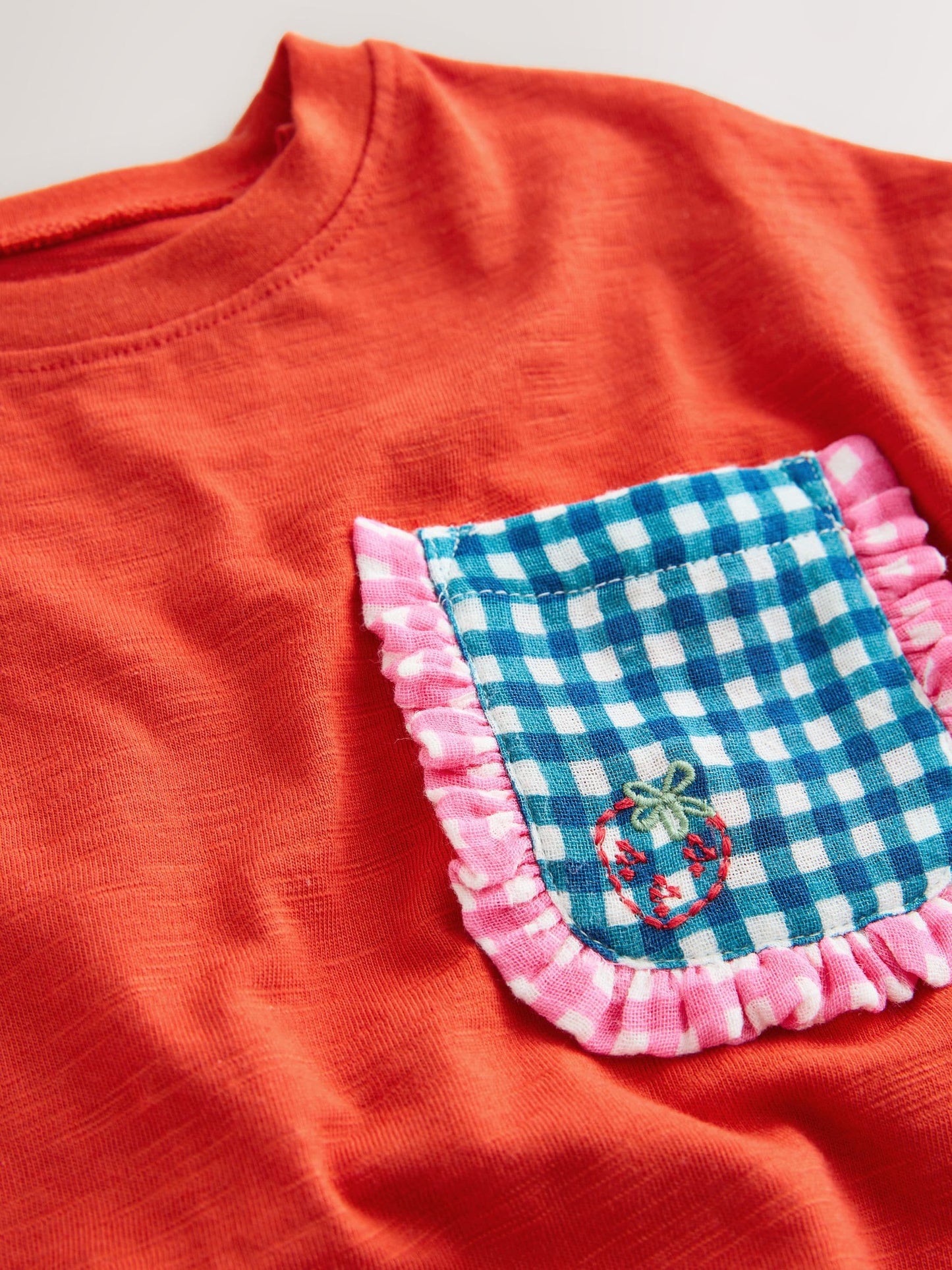 Dsiney Kidz - Red Gingham Short Sleeve Pocket T Shirt (3mths-7yrs) image 7