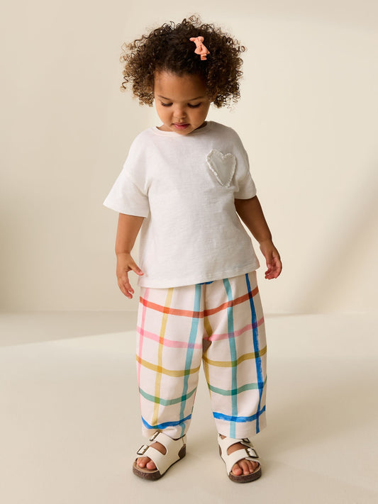 White Short Sleeve Pocket T-Shirt (3mths-7yrs) image 2
