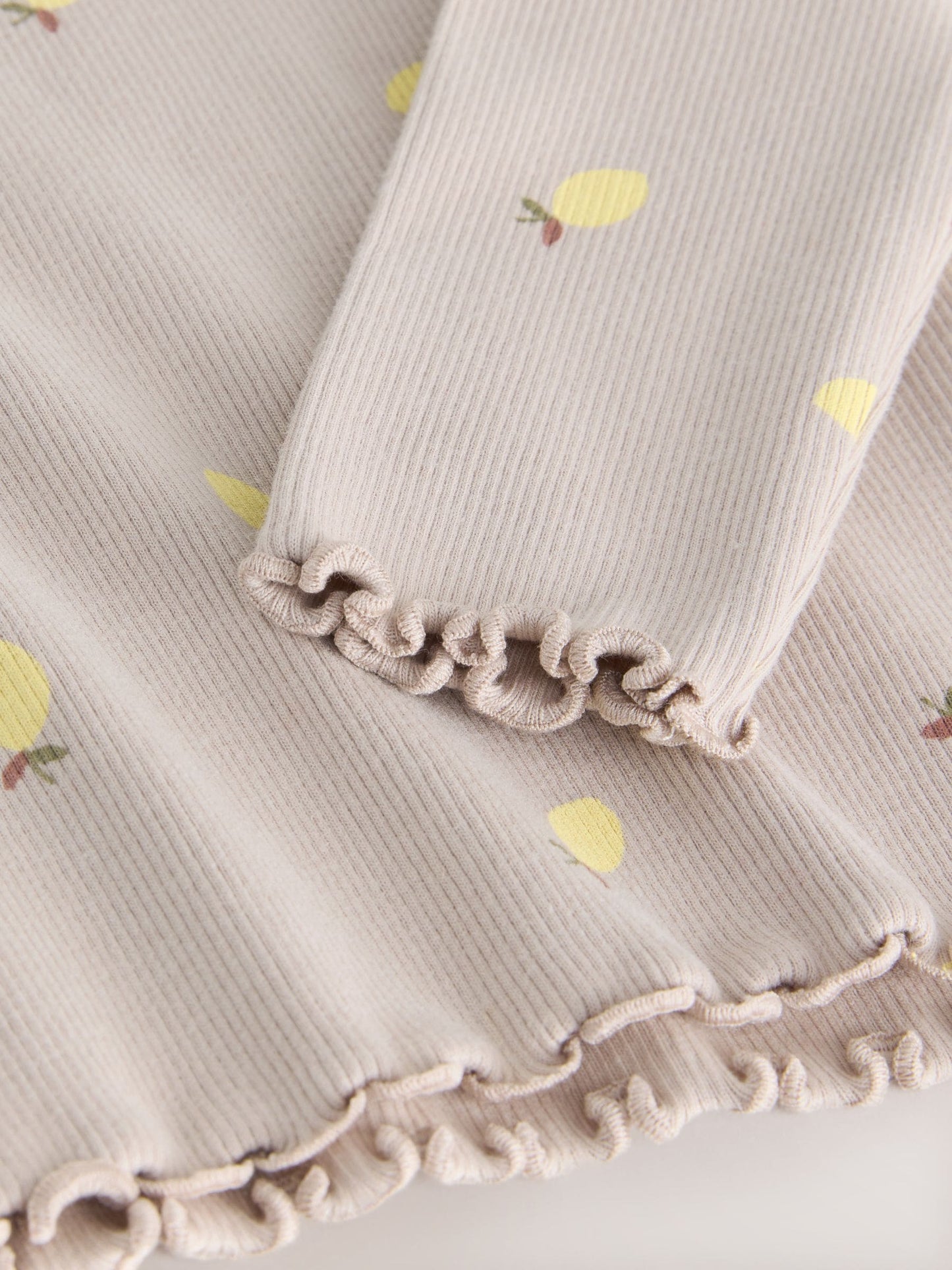 Dsiney Kidz - Neutral Lemon Print Rib Long Sleeve T-Shirt (3mths-7yrs) image 8