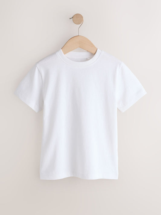 Dsiney Kidz - Black/White/Grey/Khaki Regular Fit Short Sleeves T-Shirts 4 Pack (3-16yrs) image 2