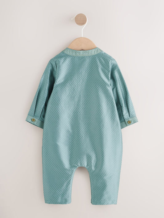 Green Baby Occasion Romper (0mths-2yrs) image 2