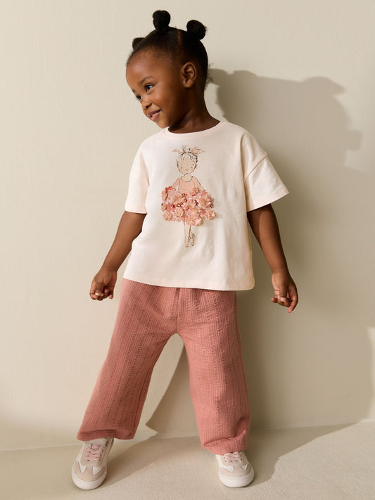 Dsiney Kidz - Pink Ballerina Short Sleeve T-Shirt (3mths-7yrs) image 2