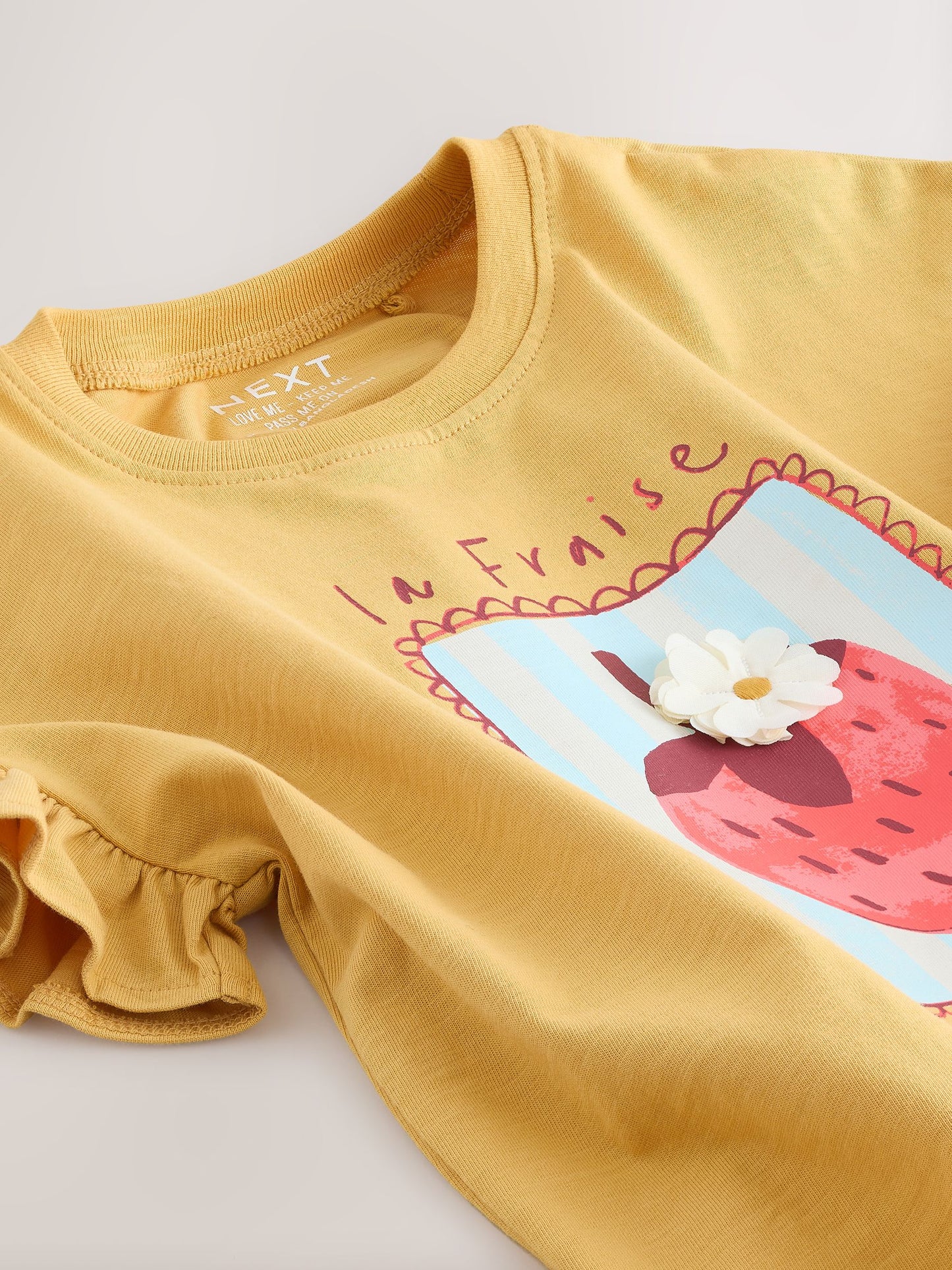 Dsiney Kidz - Ochre Yellow Strawberry Short Sleeve T-Shirt (3mths-7yrs) image 7