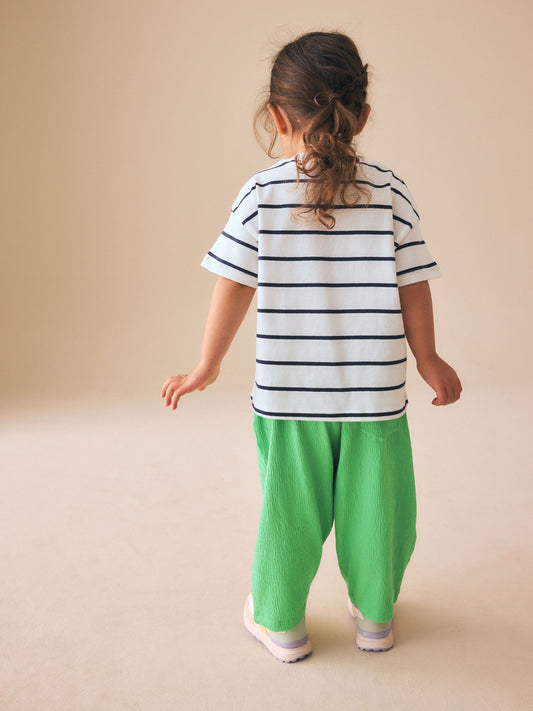 Dsiney Kidz - Green Rainbow Short Sleeve Top and Barrel Trousers Set (3mths-7yrs) image 2