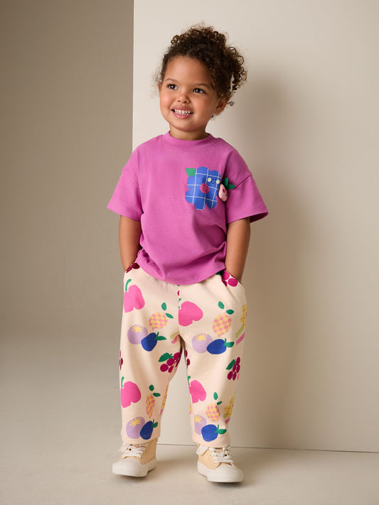 Dsiney Kidz - Purple Short Sleeve T-Shirt and Barrel Trousers Set (3mths-7yrs) image 2