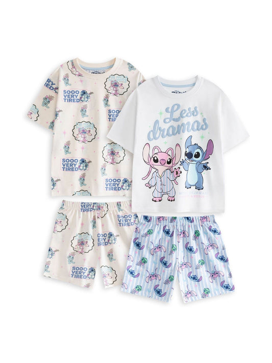 Vanilla Underground White Disney Lilo & Stitch Pyjamas 2 Pack - image 2