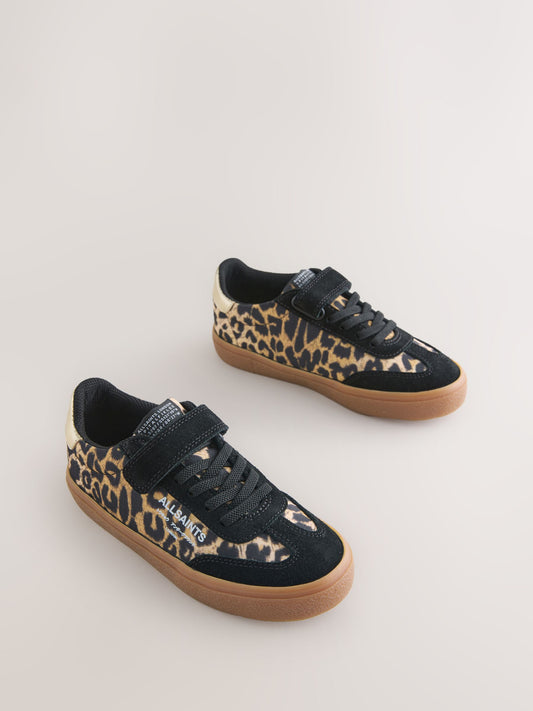smALLSAINTS Leopard Ripstop Gum Sole Trainers image 2