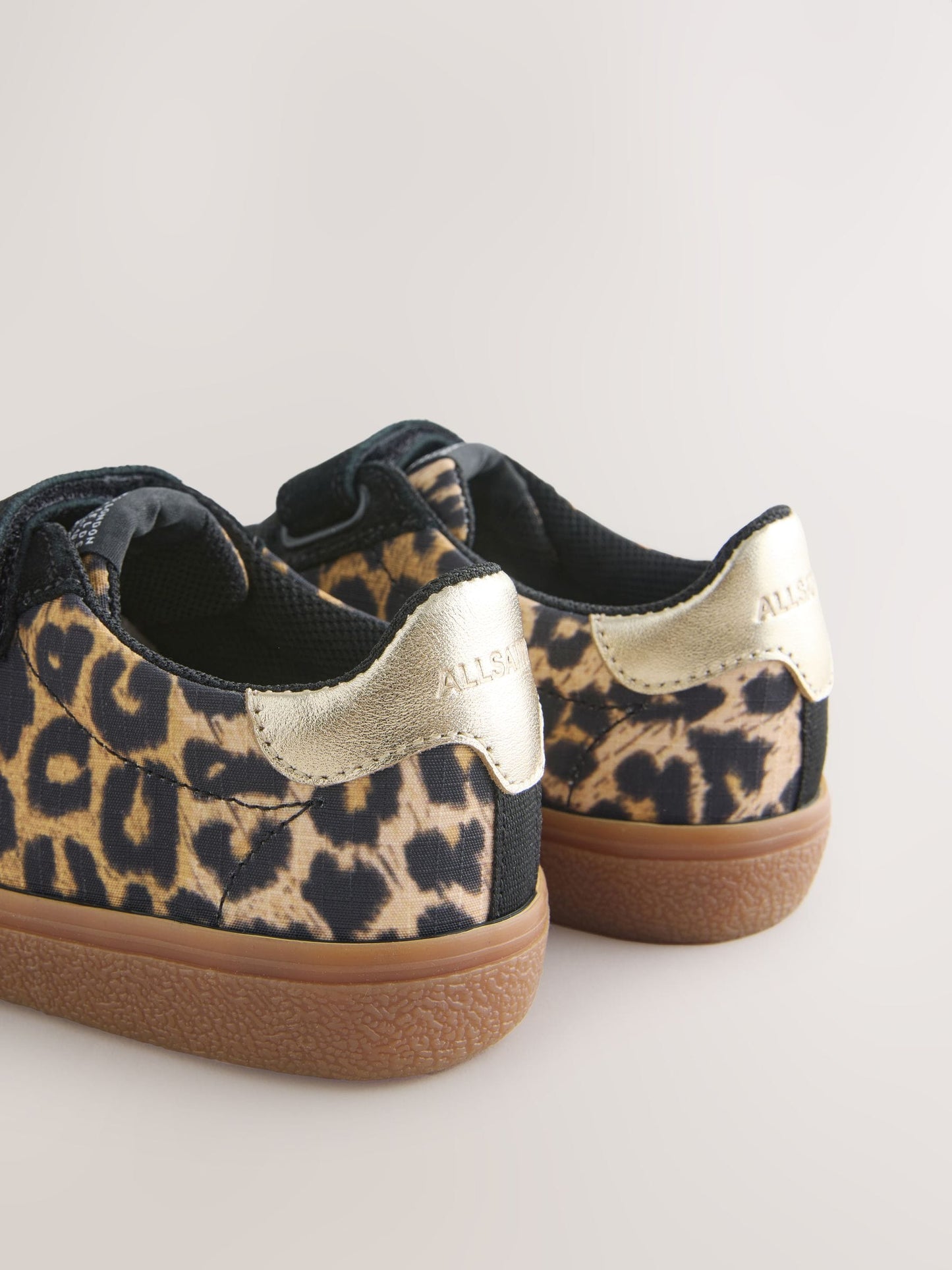 smALLSAINTS Leopard Ripstop Gum Sole Trainers image 6