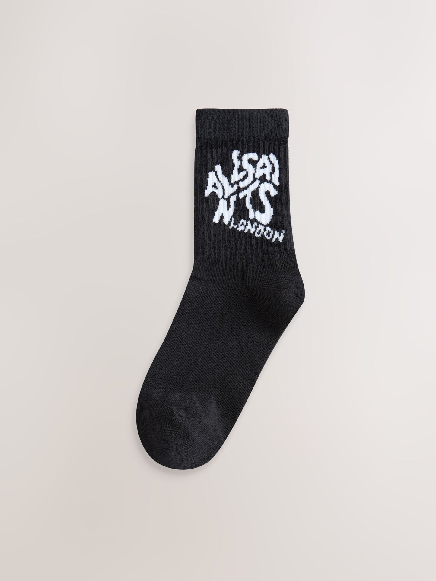 smALLSAINTS Black/White Orlando Logo Socks 2 Pack image 3
