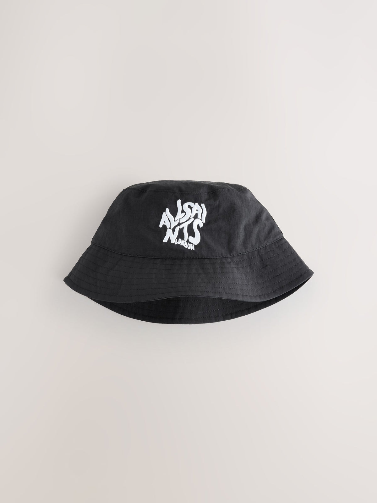smALLSAINTS Black Orlando Logo Bucket Hat image 3
