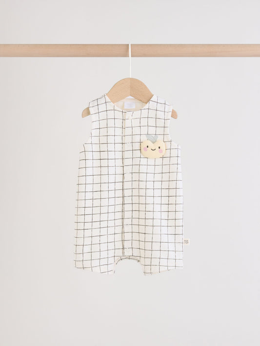 Milk Club Printed Jersey Baby Rompers 3 Pack image 2