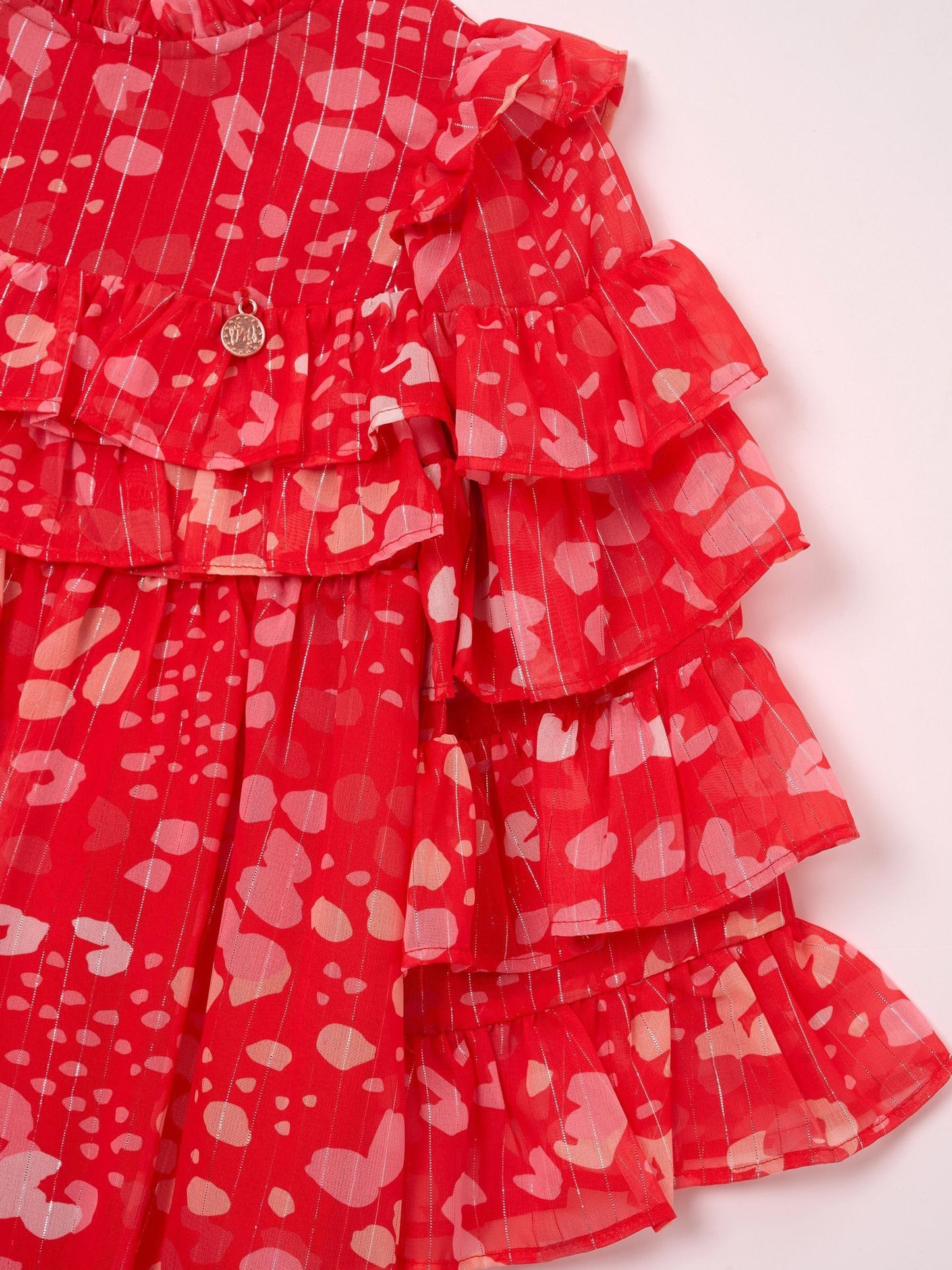Angel & Rocket Red Imogen Leopard Print Frill Dress image 9