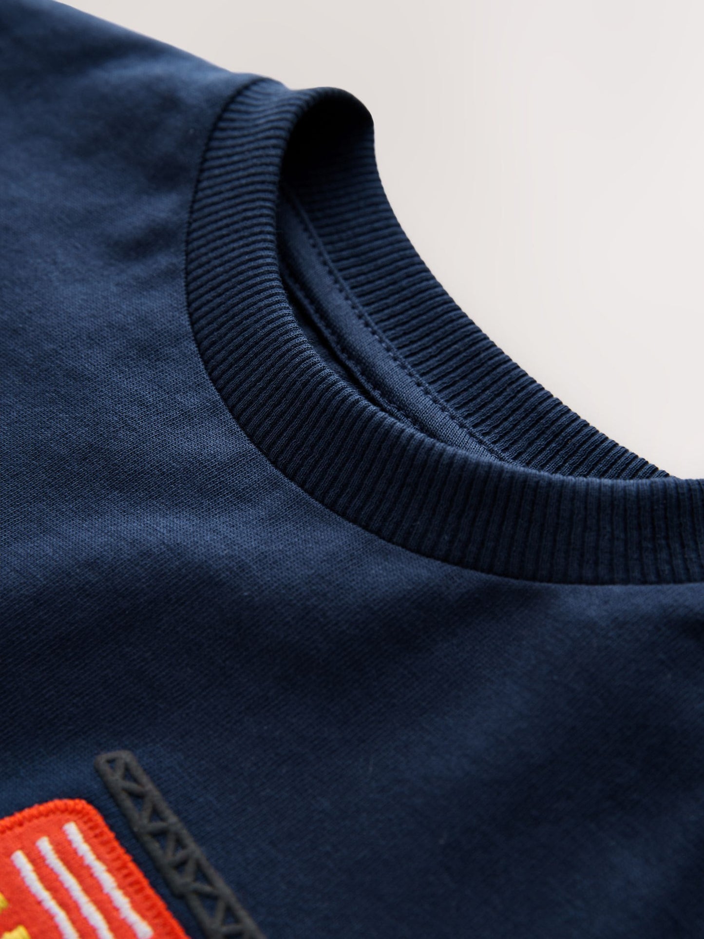 Navy Blue Fire Engine Short Sleeve Appliqué T-Shirt (3mths-7yrs) image 4