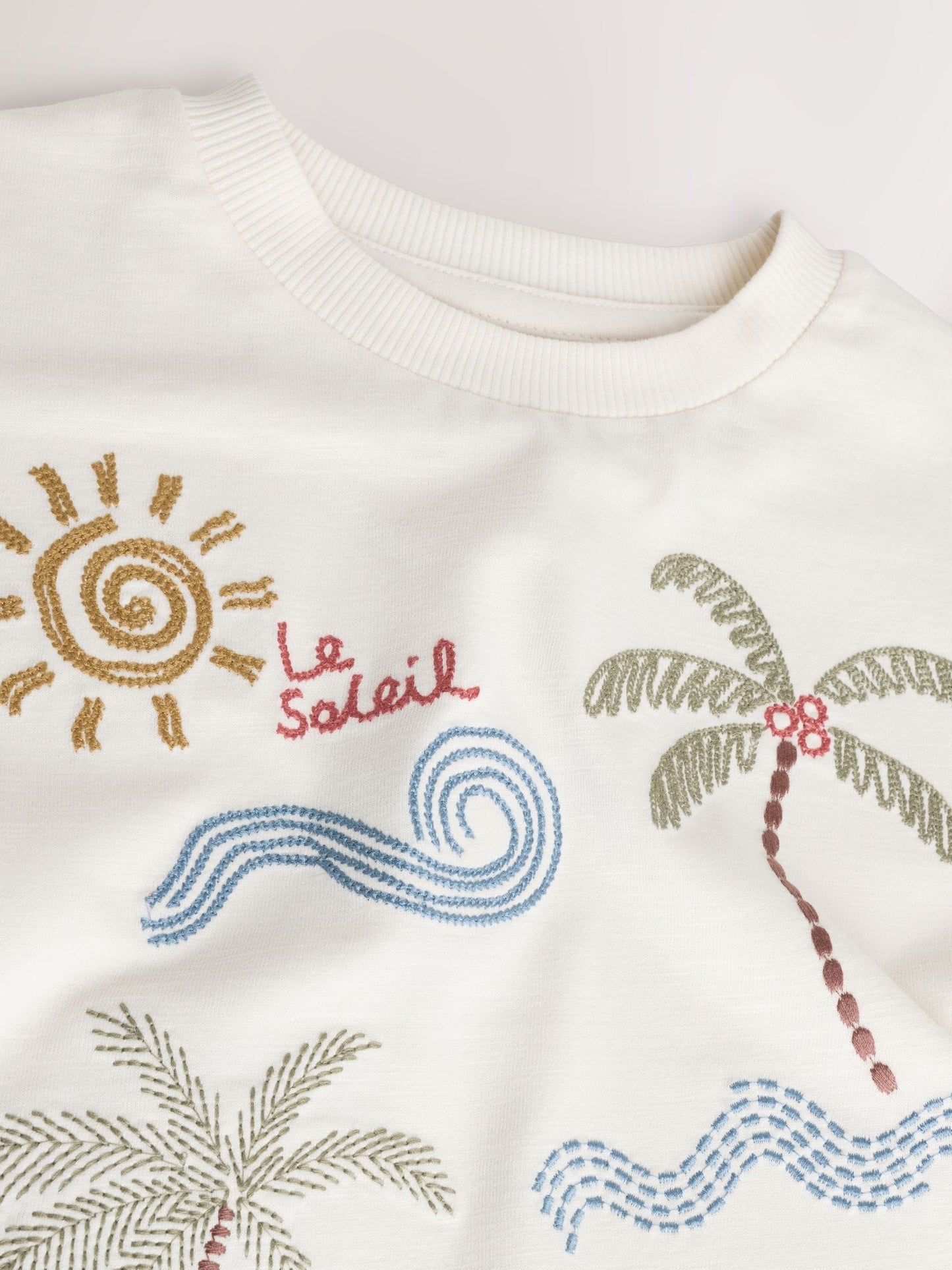 Dsiney Kidz - Neutral Beach Palms Short Sleeve Appliqué T-Shirt (3mths-7yrs) image 4