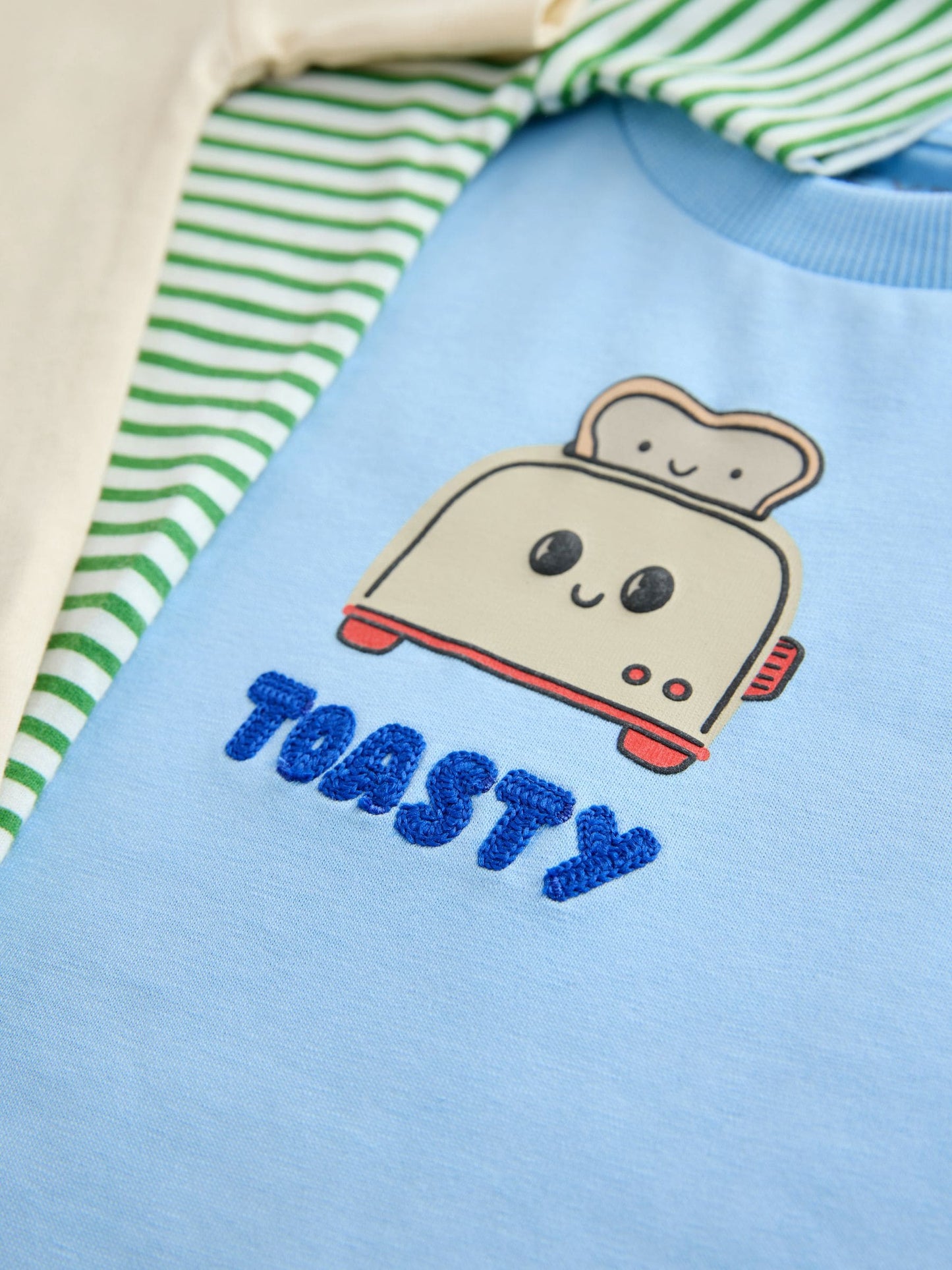 Dsiney Kidz - Blue Breakfast Short Sleeve Graphic T-Shirts 3 Pack (3mths-7yrs) image 7