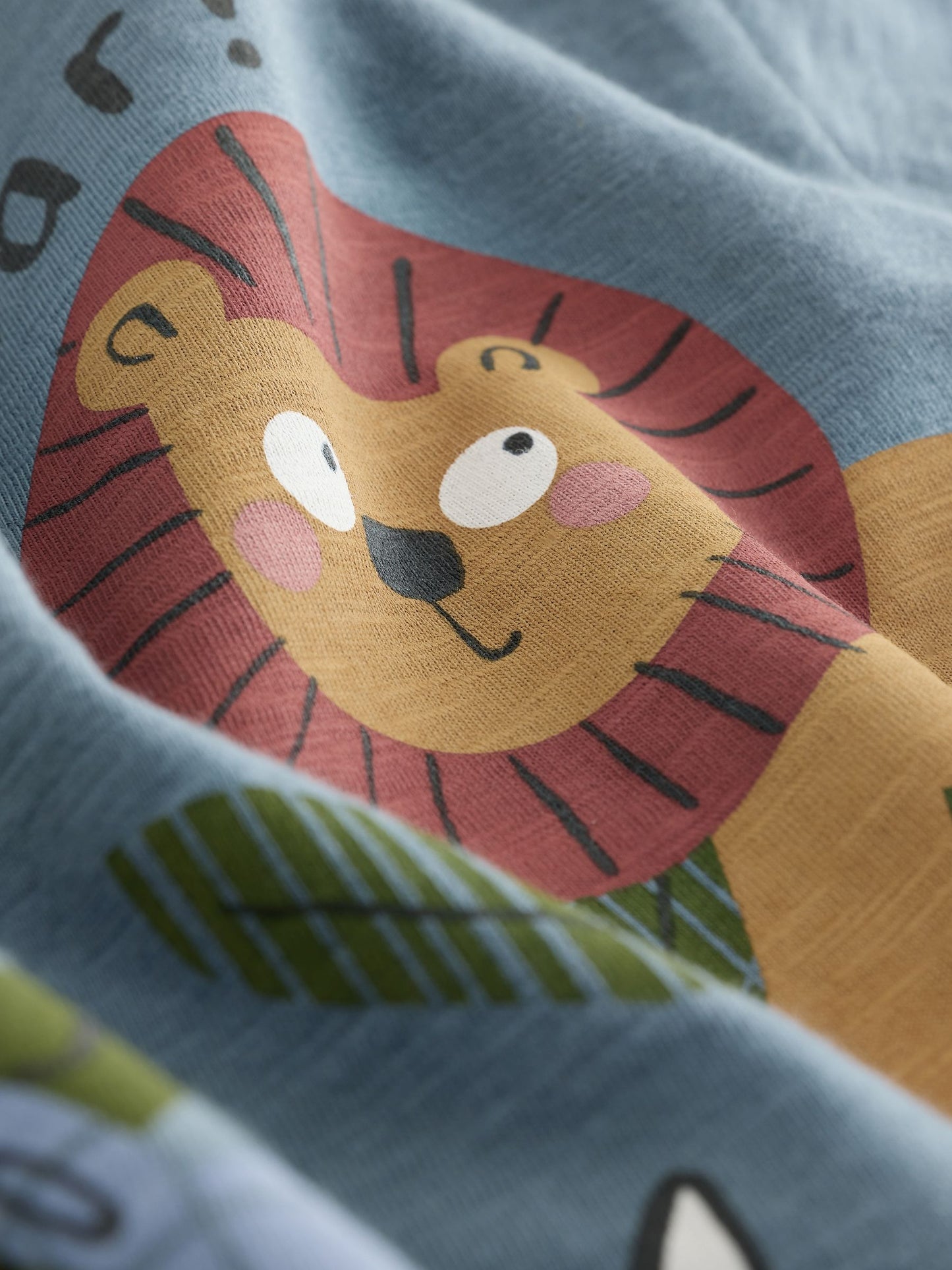 Dsiney Kidz - Green Safari Animals Short Sleeve Appliqué T-Shirts 3 Pack (3mths-7yrs) image 7