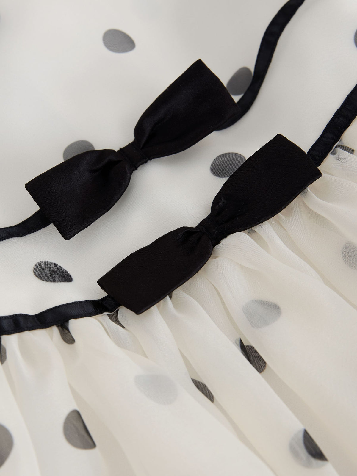 Dsiney Kidz - Black/Cream Spot Sleeveless Occasion Dress (3-16yrs) image 8