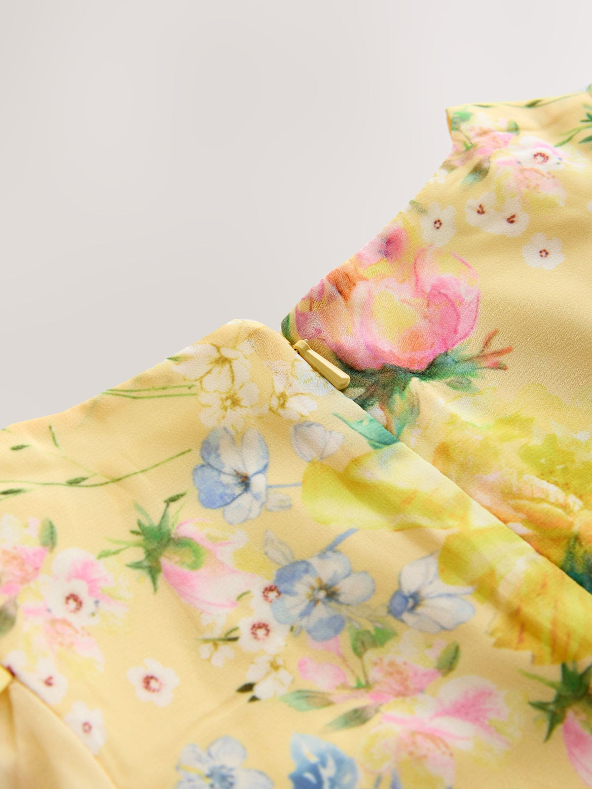 Dsiney Kidz - Yellow Floral Embellished Occasion Dress (3-16yrs) image 7