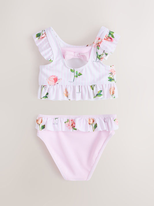 Baker by Ted Baker 2 Piece Frill Stripe Tonal Bikini image 3