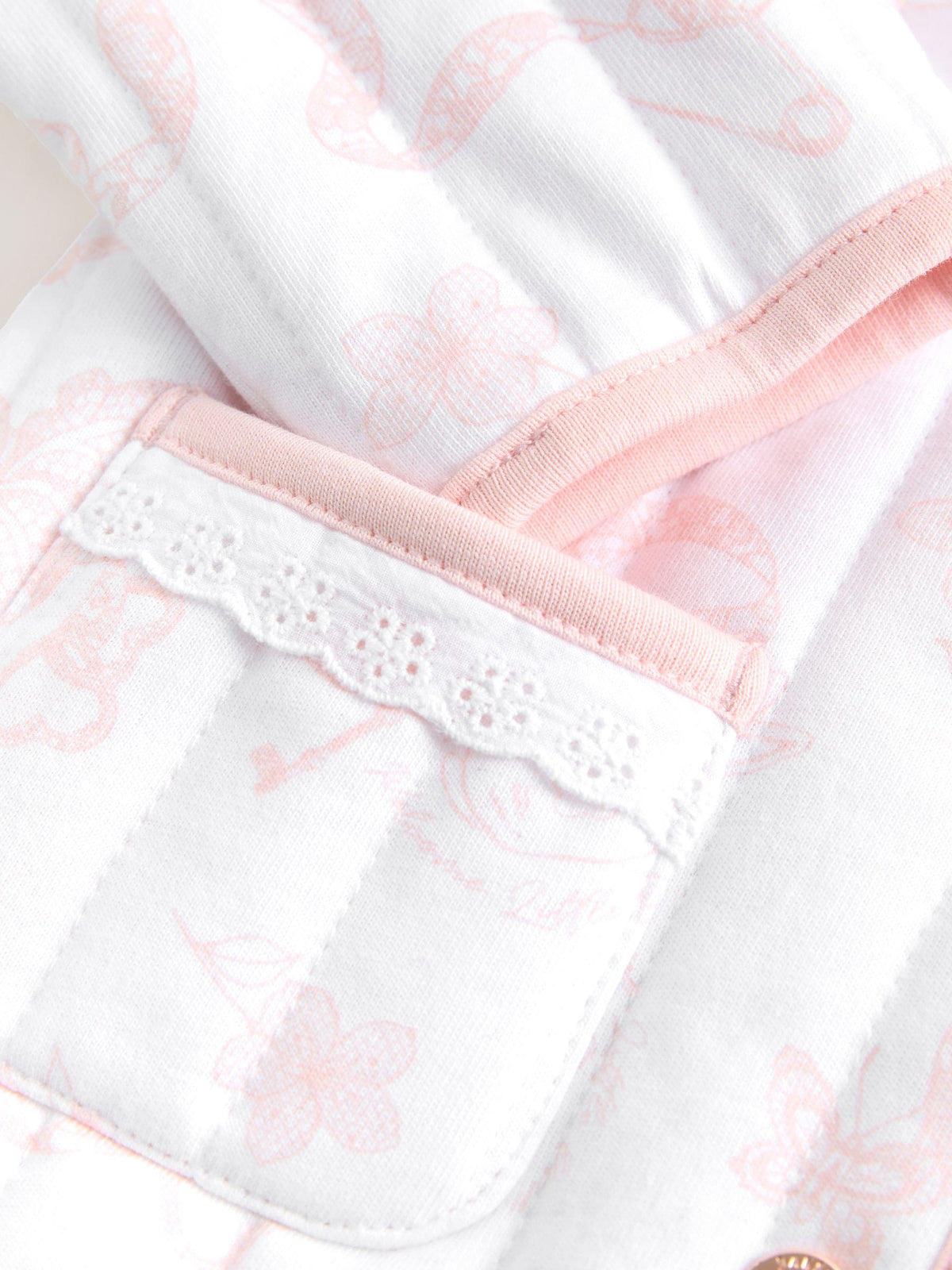 Dsiney Kidz - Baker by Ted Baker White Bunny Print Quilted Jacket image 5