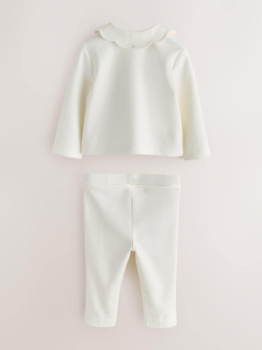 Baker by Ted Baker 2 Piece Scallop Edge Jacket & Leggings Ponte Set image 3