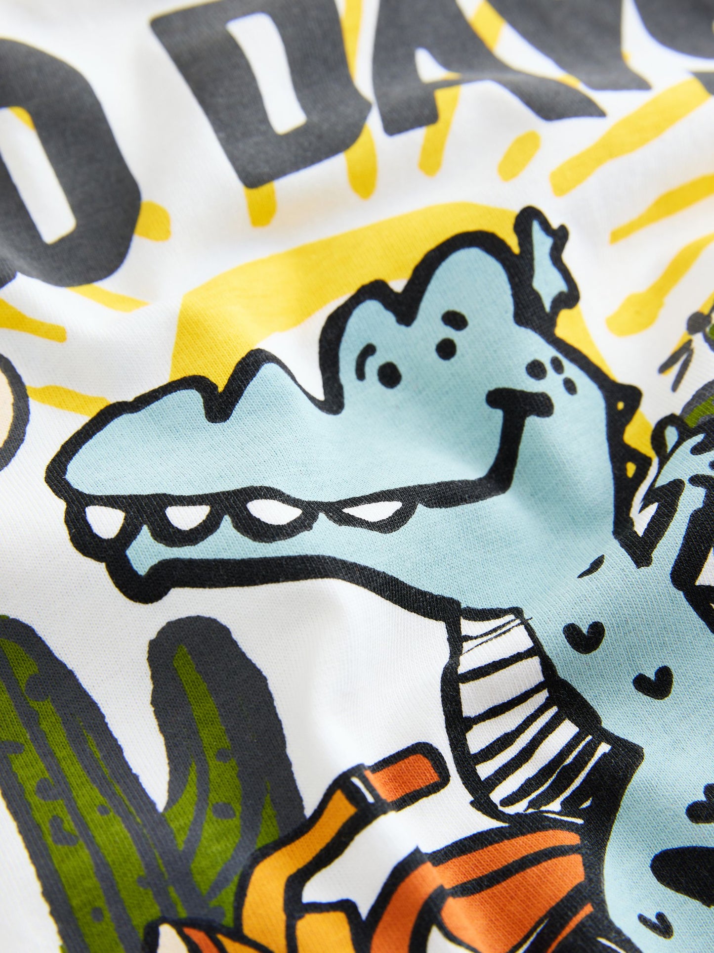 White Dinosaur Oversized Short Sleeve Back Print T-Shirt (3mths-7yrs) image 4