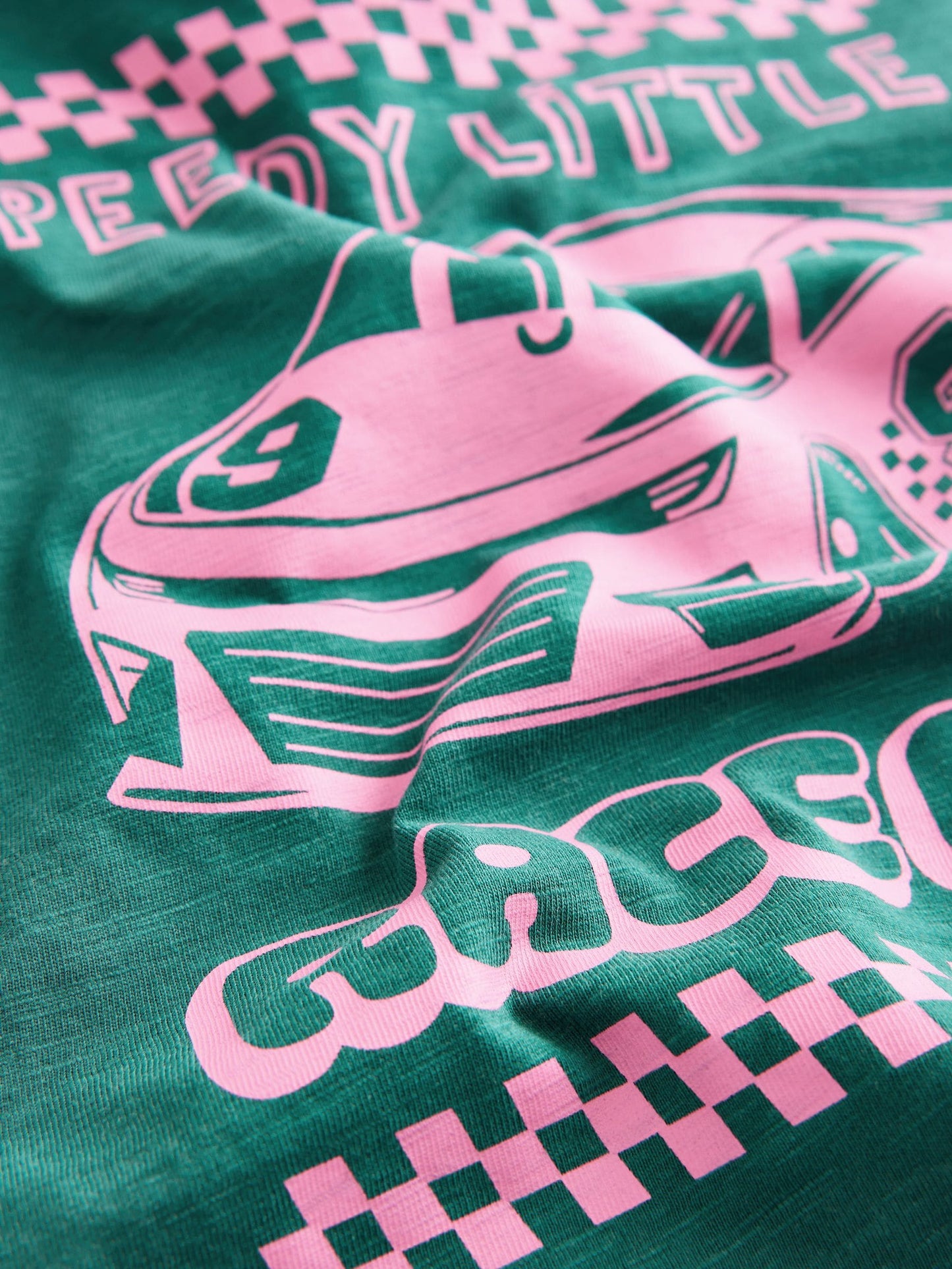 Dsiney Kidz - Green/Pink Race Car Short Sleeve Back Print T-Shirt (3mths-7yrs) image 8