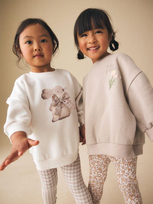 Dsiney Kidz - Neutral Sweatshirt & Leggings Set 2 Pack (3mths-7yrs) image 2