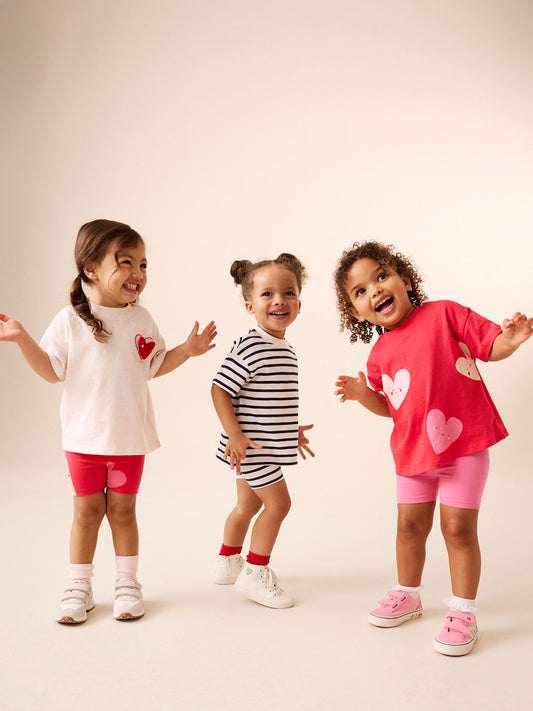 Dsiney Kidz - Red Hearts T-Shirts 3 Pack (3mths-7yrs) image 2