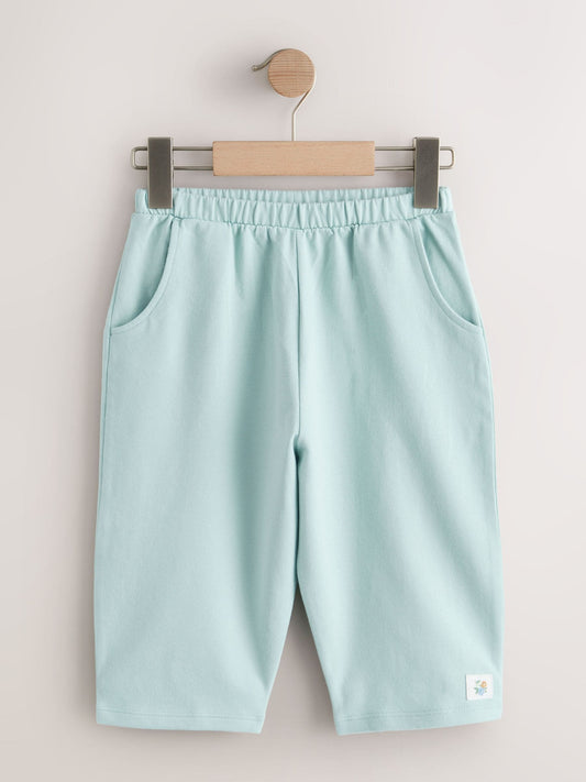 Blue/Cream Floral Barrel Trousers 3 Pack (3mths-7yrs) image 2