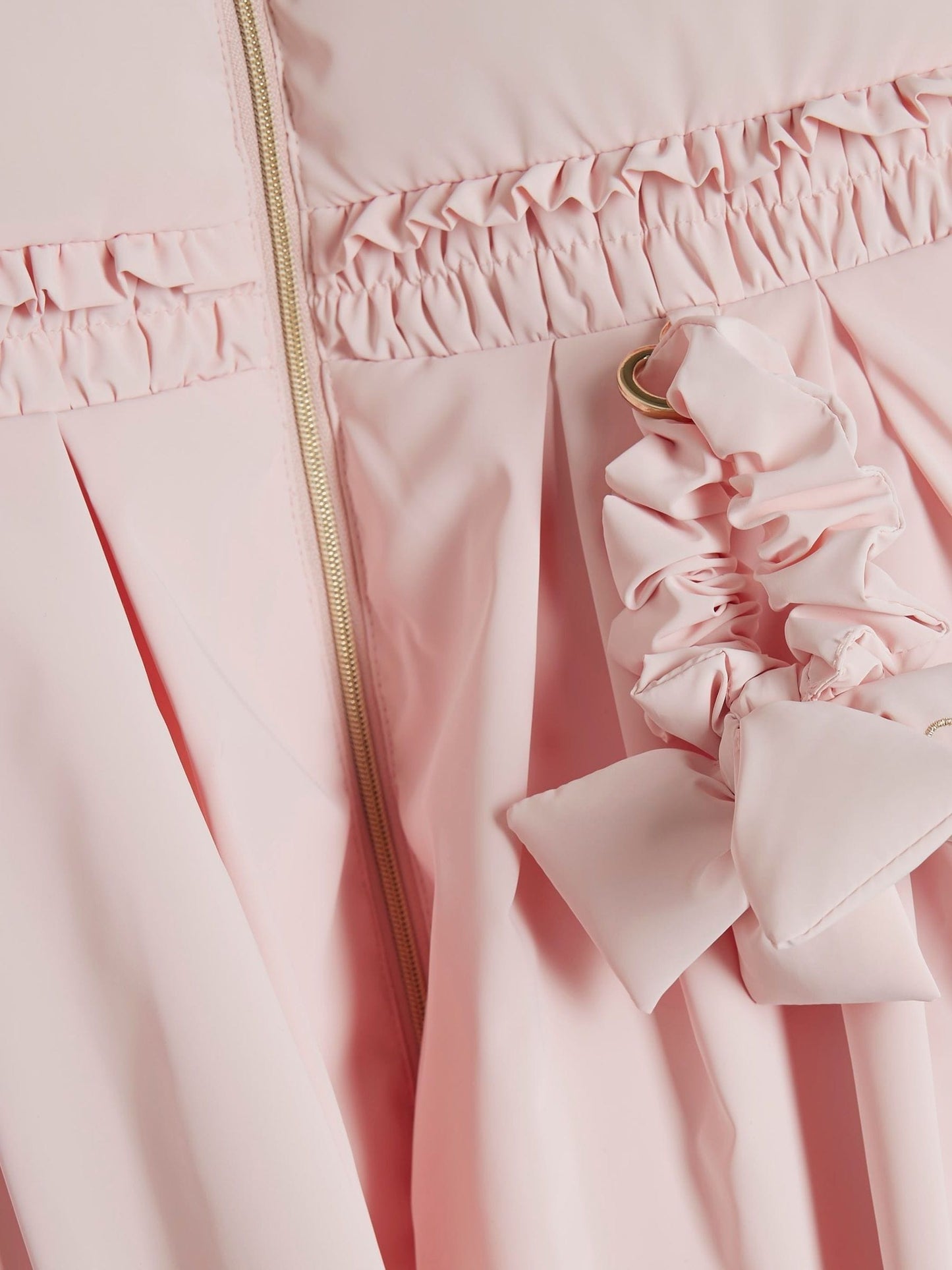 River Island Pink Skirt Padded Coat